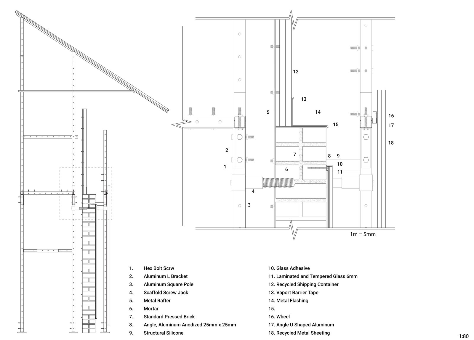 Detail Section, 1:80